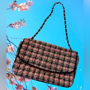 Realities Vintage Y2K Tweed Crossbody Bag